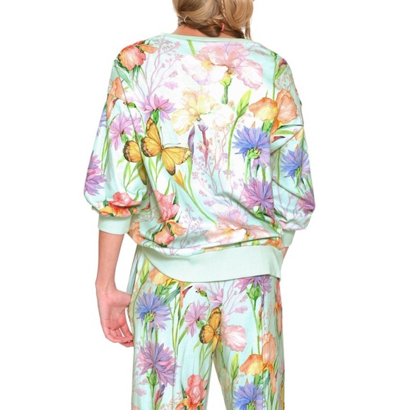 Aratta Iris Sweatshirt • Reg $146 NWT • Hand Beaded • Floral • Butterfly - Picture 5 of 5
